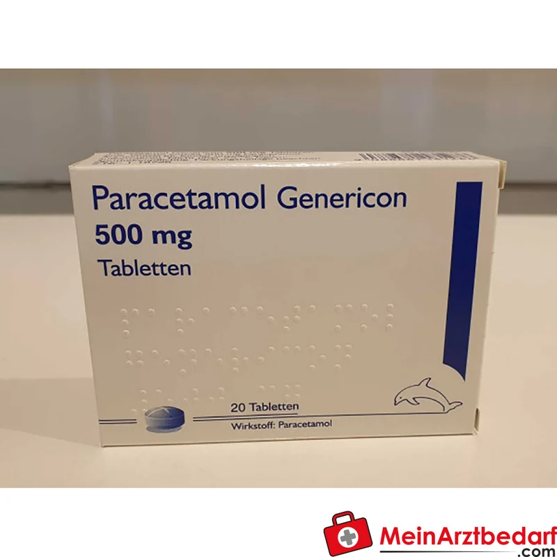 Genericon Paracetamol 500 mg Tabletten 20 Stück fiebersenkend schmerzstillend