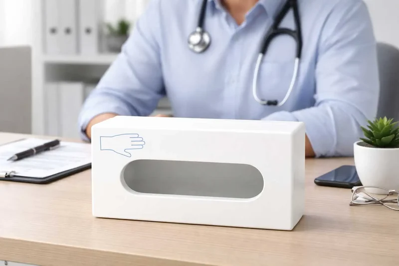 Design handschoenendispenser wit – hygiënische oplossing voor zorg en praktijk
