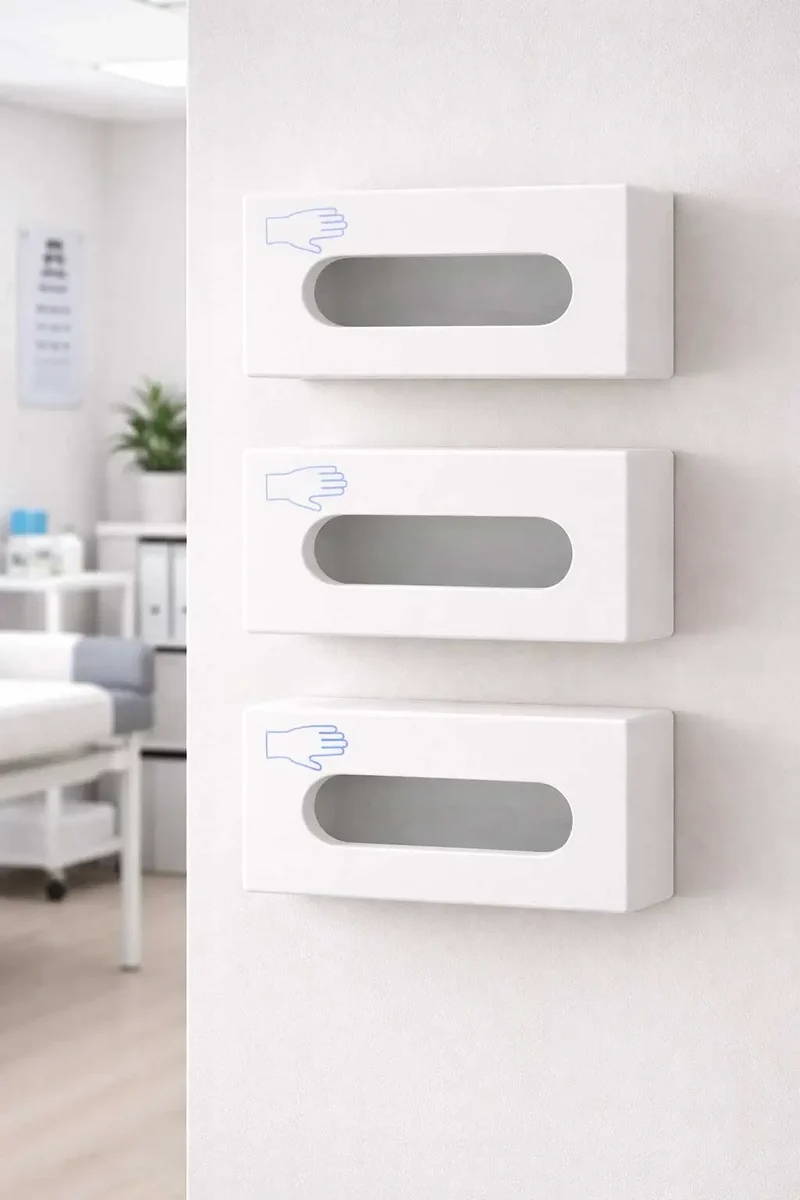 Design handschoenendispenser wit – hygiënische oplossing voor zorg en praktijk