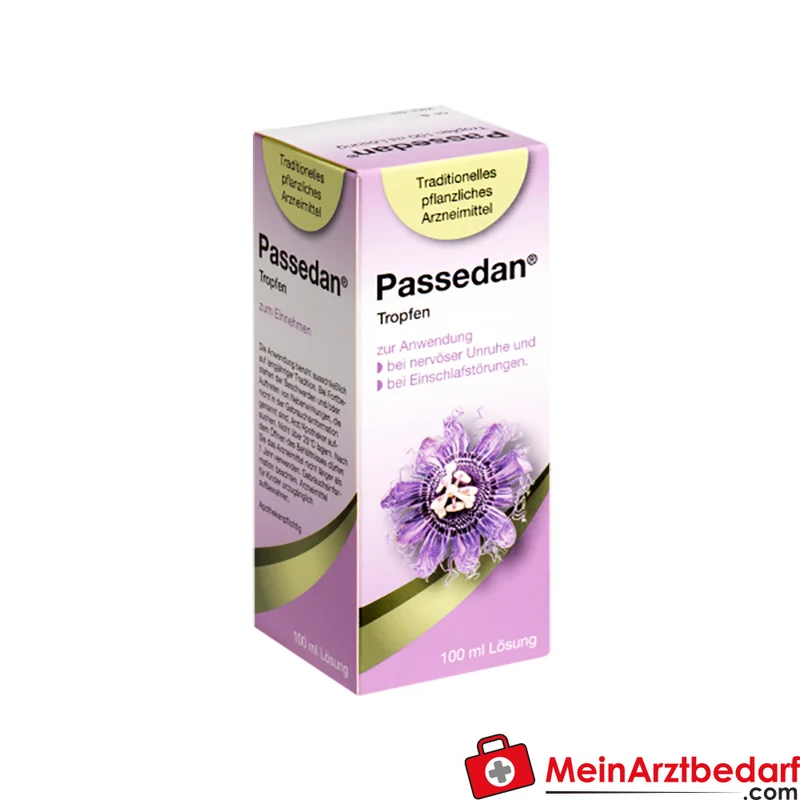 Passedan Tropfen 100 ml, pflanzliches Schlaf- und Beruhigungsmittel