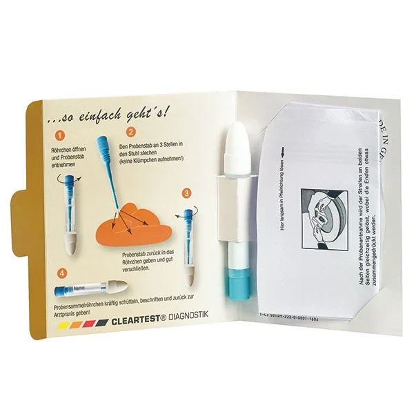 Cleartest Dikkedarmkanker test iFOBT Humanofaecal 10 Testen