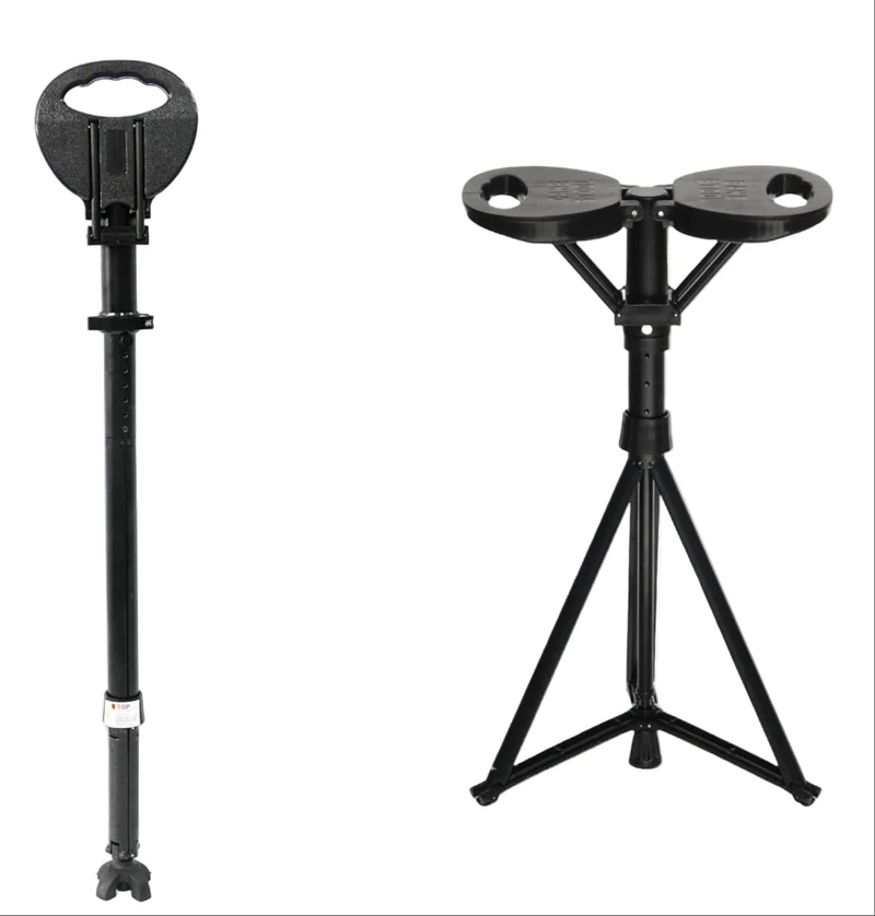 Zusammenklappbarer Stock mit Sitz – StepMate