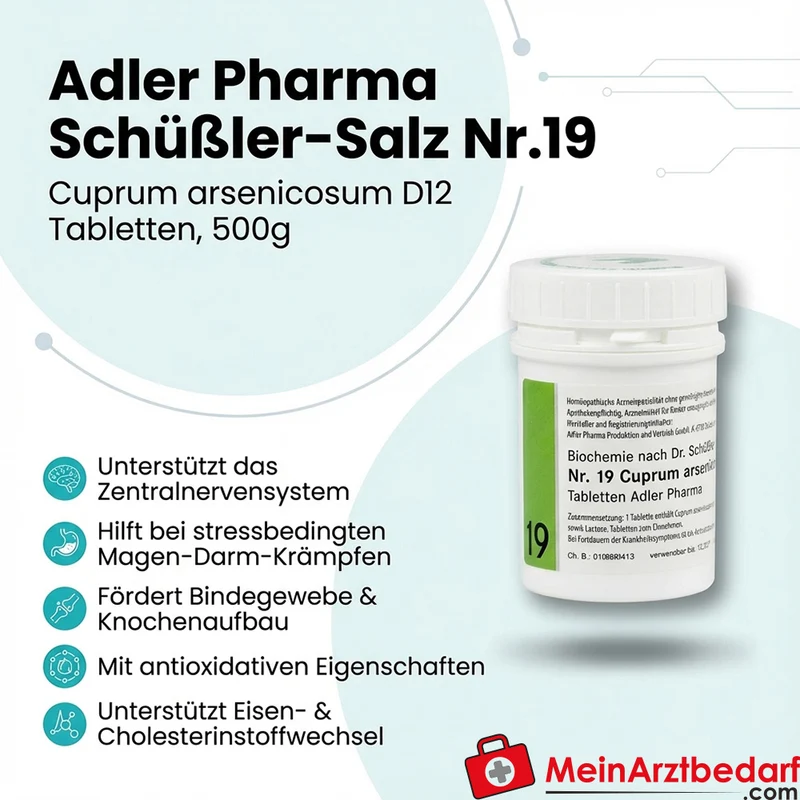Adler Pharma Schüßler-Salz Nr.19 D12 Tabletten 500 g