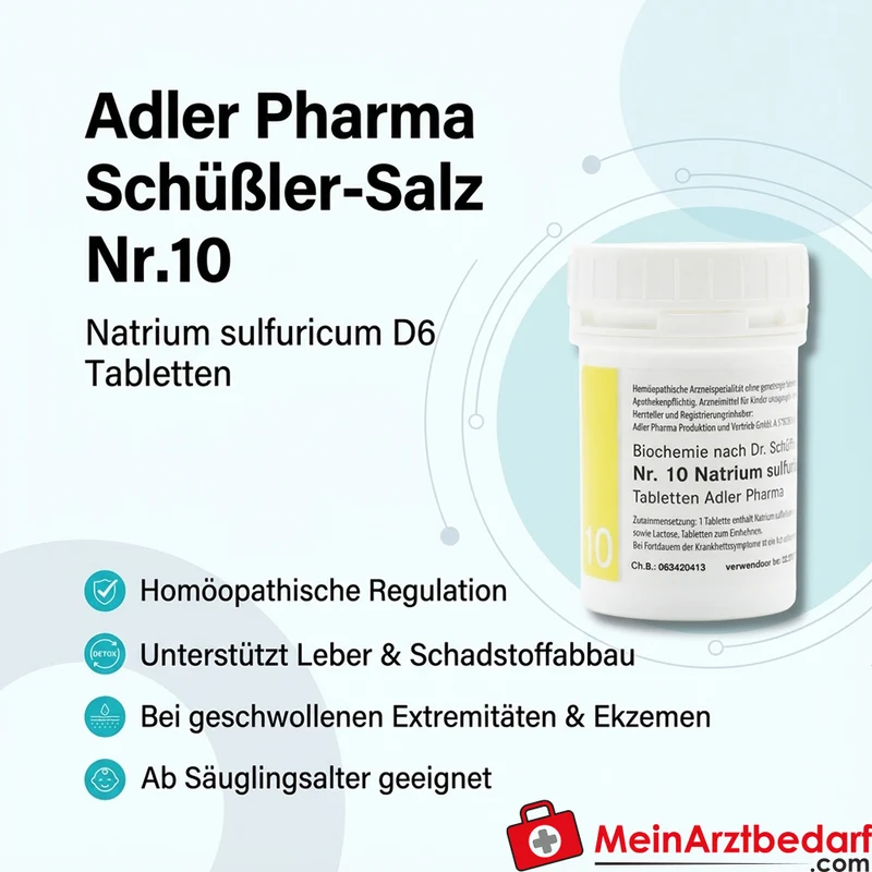 Adler Pharma Schüßler-Salz Nr.10 Natrium sulfuricum D6 Tabletten