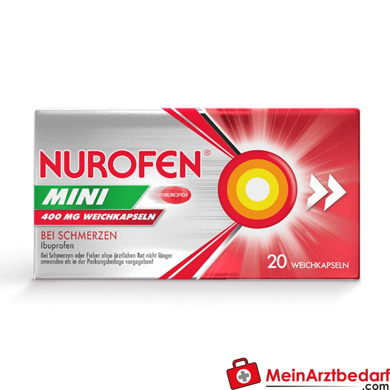 Nurofen Rapid Mini 400 mg Weichkapseln 20 St. schnelles Schmerzmittel ab 12 Jahren
