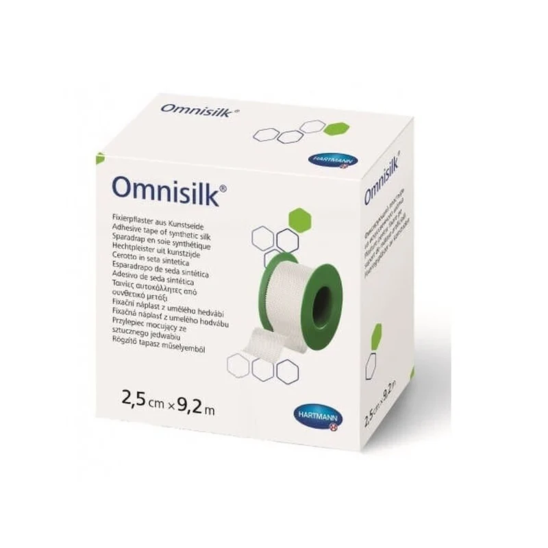 Omnisilk 2,5 cm x 9,2 m zonder klemring 1 stuk 900419