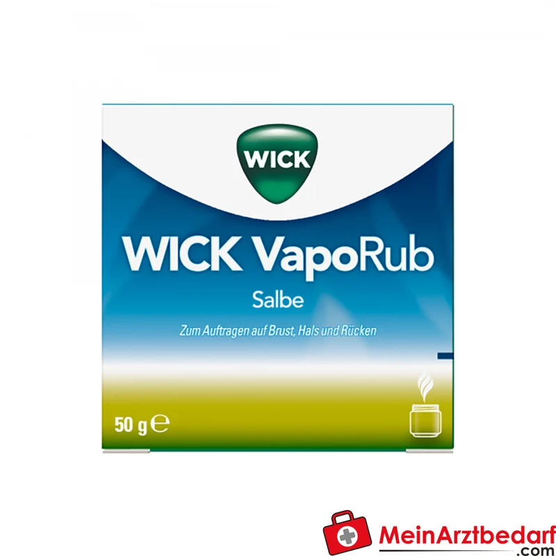Wick VapoRub Salbe 50 g – Erkältungssalbe mit Levomenthol & Eukalyptusöl