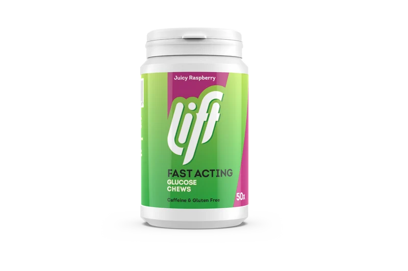 Glucotabs lift tablet 4G framboos - 50 stuks