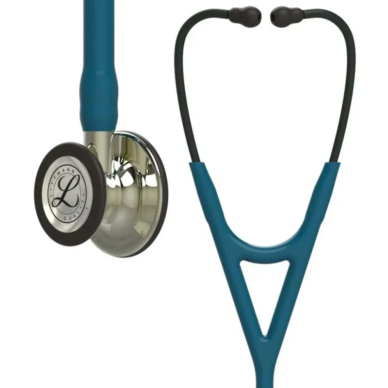 LITTMANN® "CARDIOLOGY IV" - 6190 - Caribisch Blauw - Champagne - Zwart - Champagne
