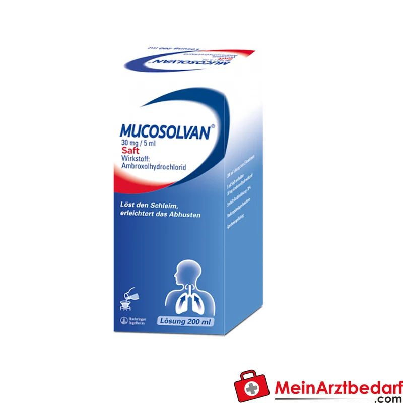 Mucosolvan Hustensaft 30 mg/5 ml, 100 ml, schleimlösend und hustenreizlindernd