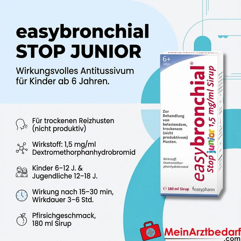 easypharm easybronchial STOP JUNIOR Hustensirup 15 mg/ml 180 ml