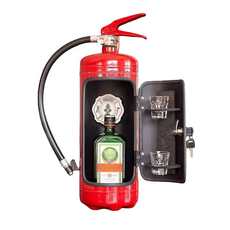 Versteckter Flaschenhalter in Form eines Feuerlöschers – BlazeVault