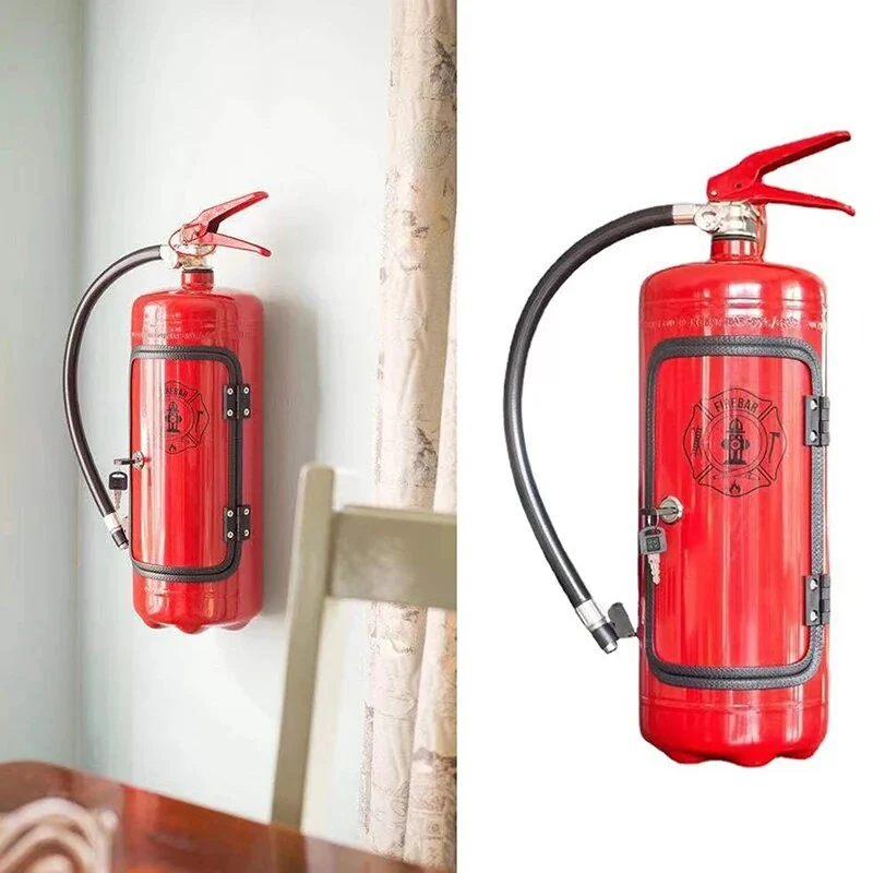 Versteckter Flaschenhalter in Form eines Feuerlöschers – BlazeVault