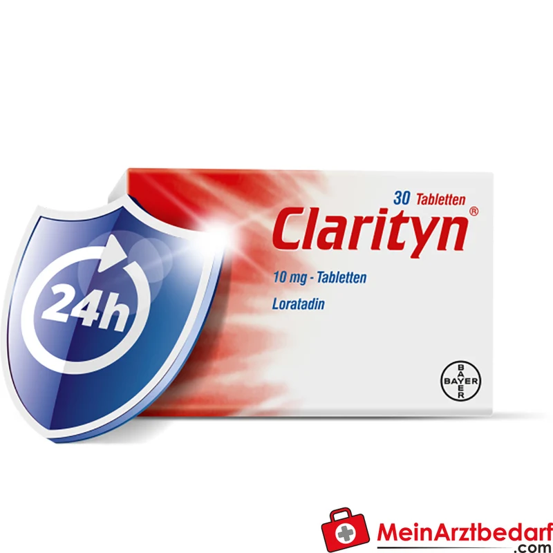 Clarityn 10 mg Tabletten (Loratadin), 30 Stück – 1 Tablette täglich