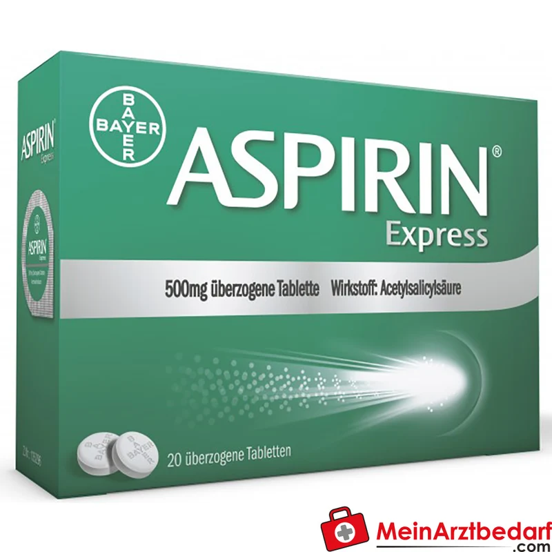 Aspirin Express 500 mg überzogene Tabletten 40 Stück, MikroAktiv