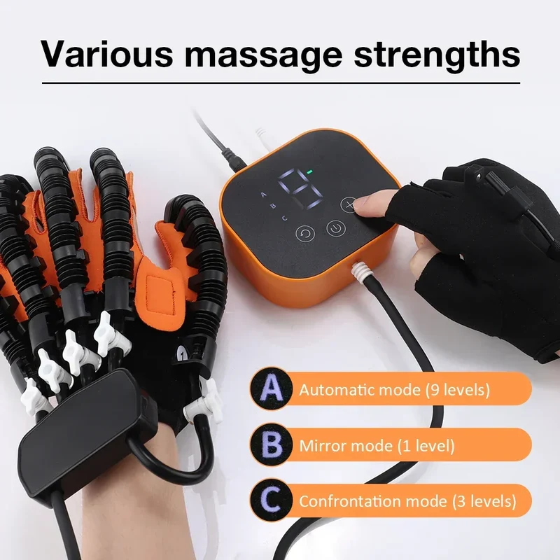 3‑i‑1 elektrischer Rehabilitationshandschuh zur Rehabilitation nach Schlaganfall und Handtherapie – Soren