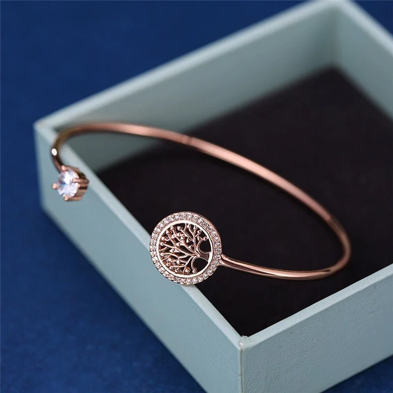 Klassisches verstellbares Armband mit dem Baum des Lebens – Gaia