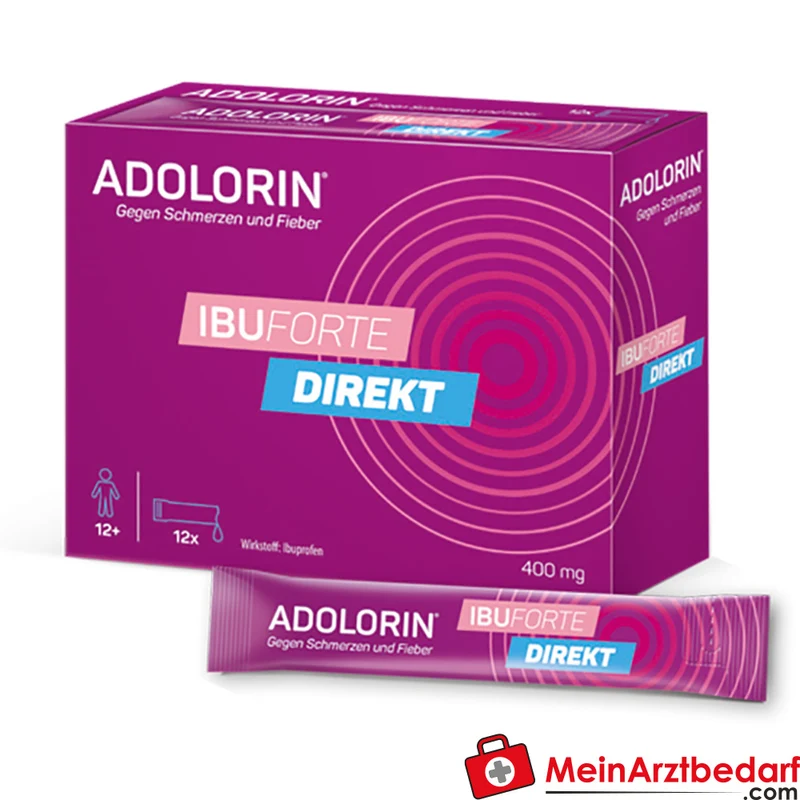 KWI01 Adolorin Ibuforte Direkt Suspension 400 mg 12 St Ibuprofen NSAR