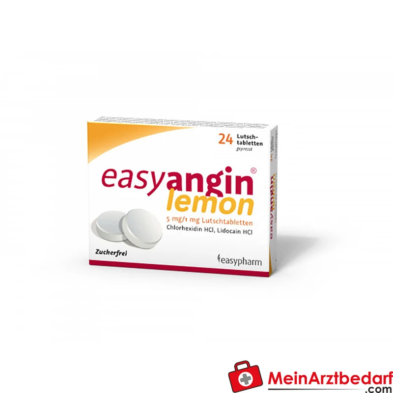 easypharm easyangin® Lutschtabletten 36 St. – 5 mg Chlorhexidin / 1 mg Lidocain gegen Rachenentzündung