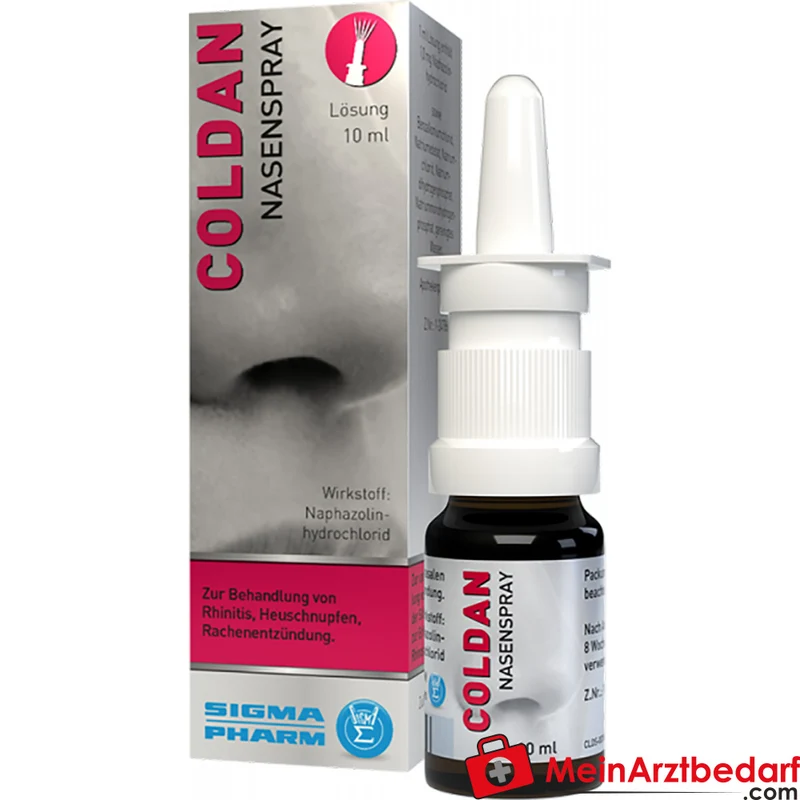 Sigmapharm Coldan Nasenspray 10 ml abschwellend Naphazolin ab 6 Jahren