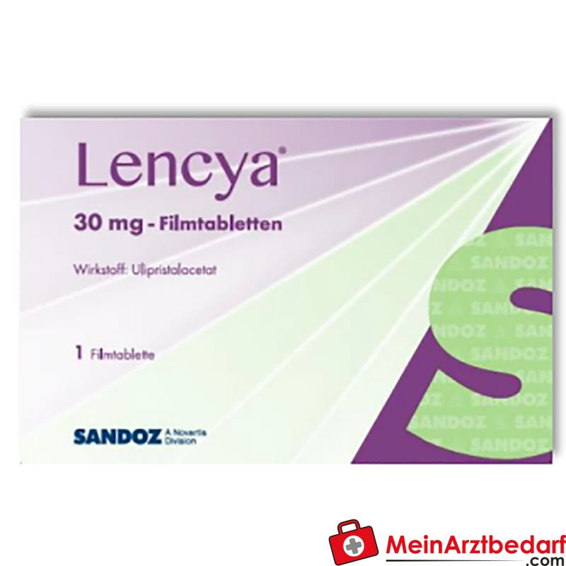 Lencya 30 mg Ulipristalacetat Filmtablette, Notfallverhütung bis 120 h