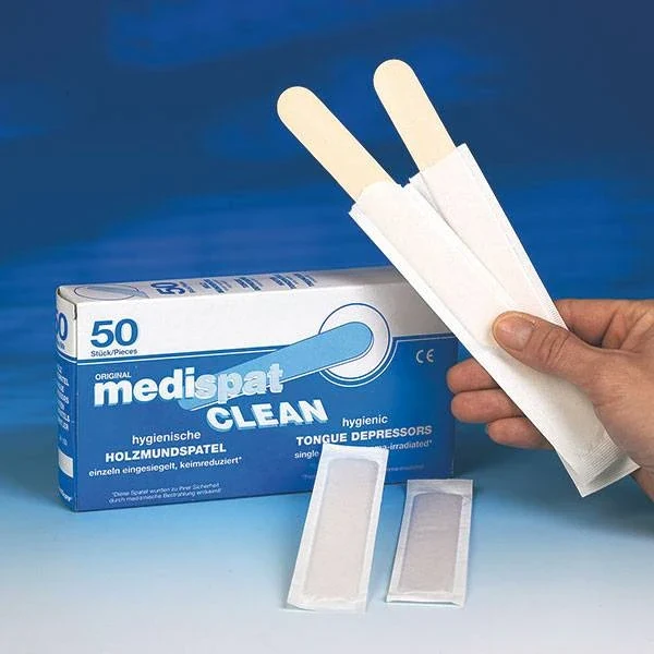 Medispat houten tongspatels verzegeld steriel 50 stuks