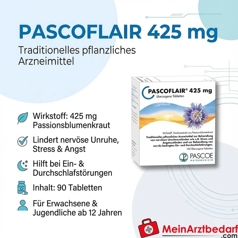 Pascoe PASCOFLAIR 425 mg Beruhigungs- & Schlafmittel Tabletten, 90 St.