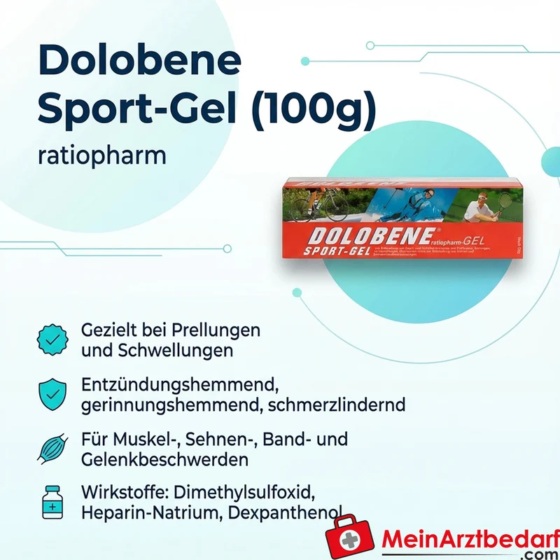 ratiopharm Dolobene Sport-Gel 100g bei Prellungen Schwellungen
