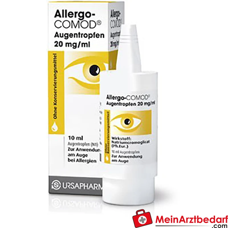 Ursapharm AllergoComod Augentropfen Natriumcromoglicat 20 mg/ml 10 ml Antiallergikum bei allergischer Bindehautentzündung