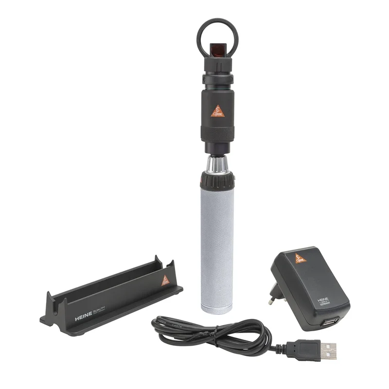Heine indirecte hand ophthalmoscoop monoculair BETA4 USB oplaadbaar handvat