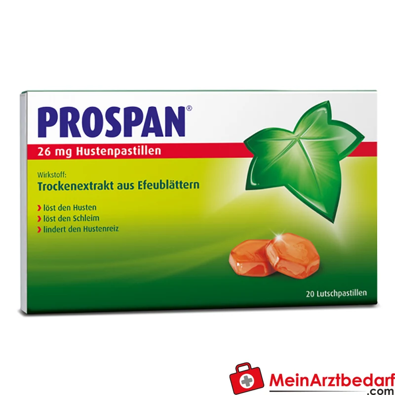 Prospan Hustenpastillen Orange-Menthol 20 St. pflanzlich ab 4 Jahren