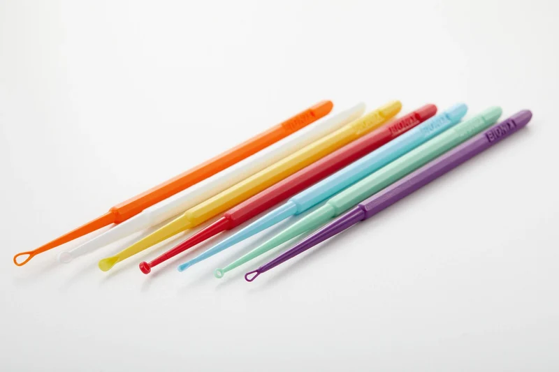Bionix - Safe Ear Curettes, oor curettes Curette - geel - 50 stuks