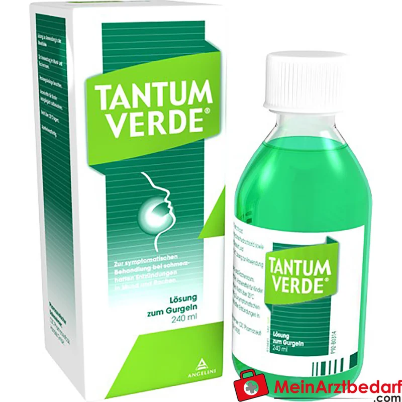 Tantum Verde Lösung zum Gurgeln 240 ml, Benzydamin gegen Halsschmerzen und Entzündungen