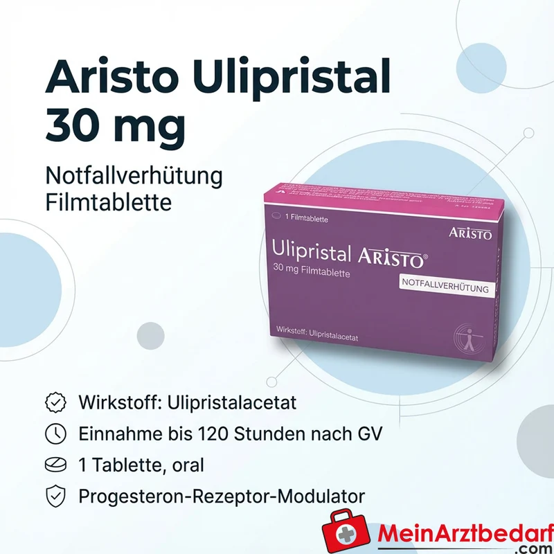 Aristo Ulipristal 30 mg Filmtablette Pille danach, 1 Tablette