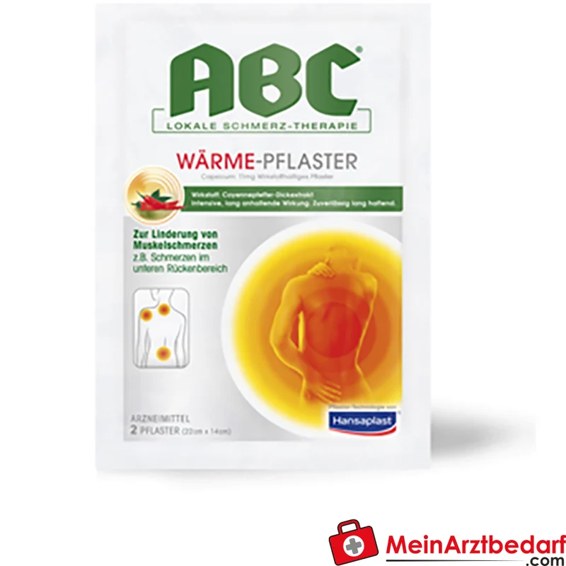 Hansaplast ABC Wärme-Pflaster Capsicum 11 mg langanhaltend schmerzlindernd 1 Stück
