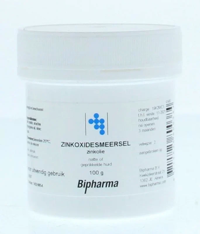Bipharma Zinkoxidesmeersel zinkolie - 100 gram