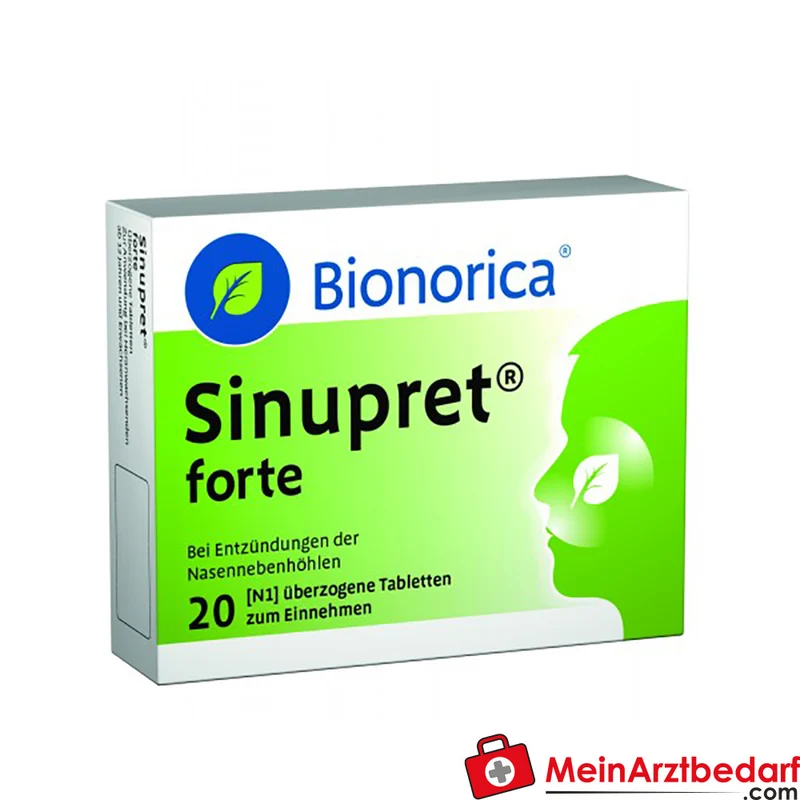 Sinupret forte Dragees – pflanzliches Erkältungsmittel, 20 St.