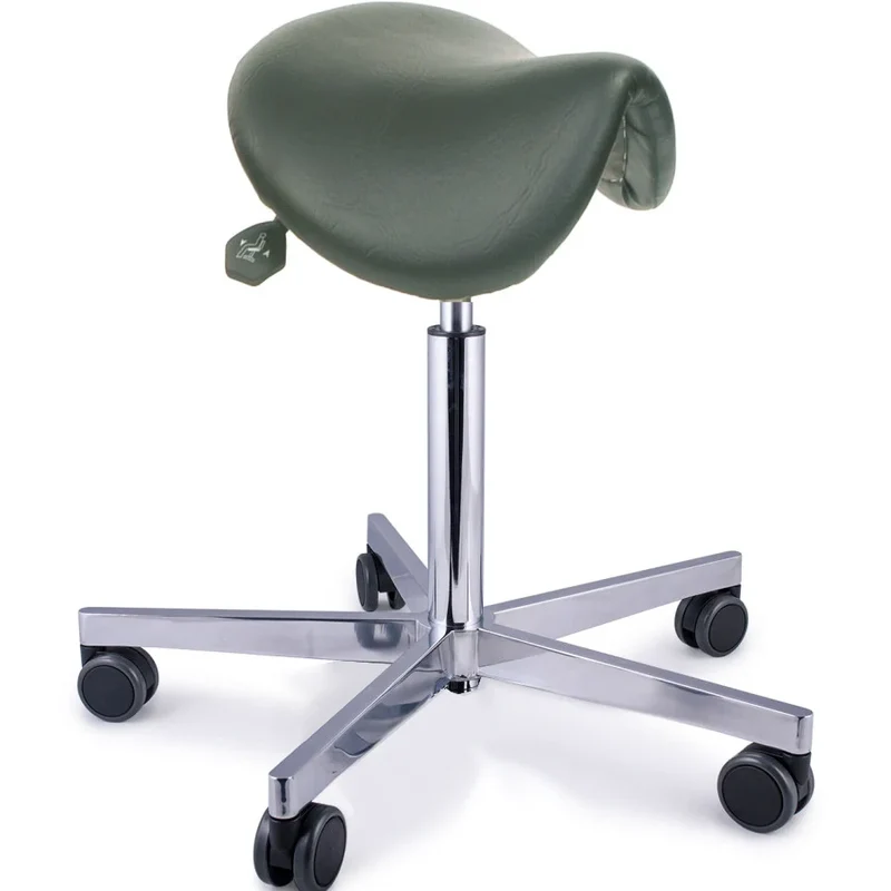 Habru Zadel tabouret Chroom - hand bediend