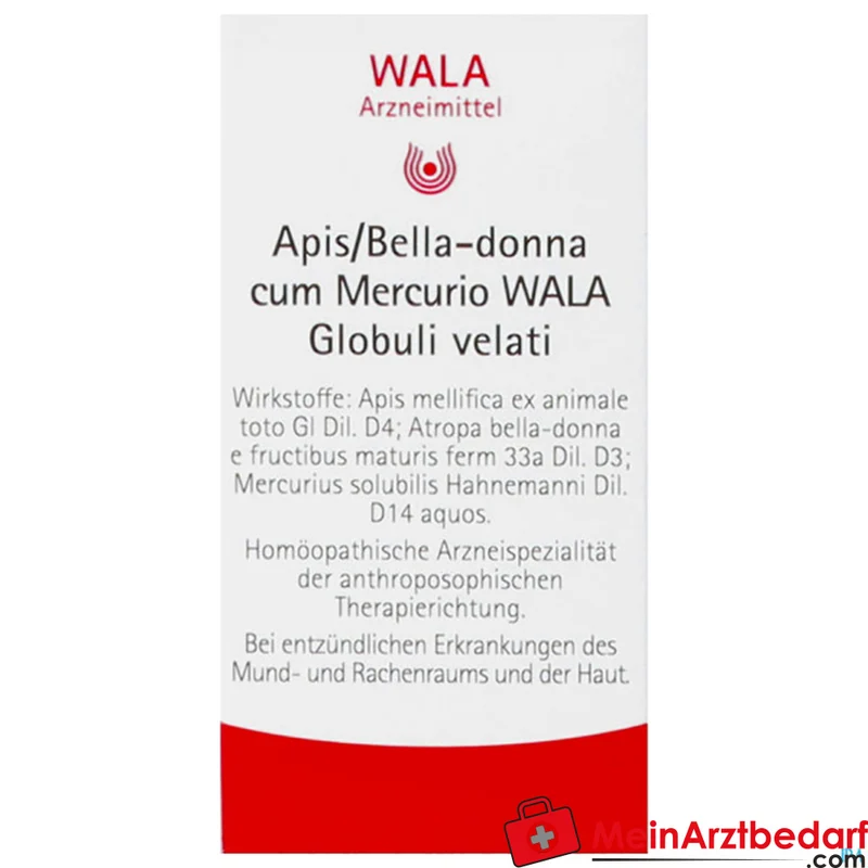 Wala Apis Belladonna cum Mercurio Globuli 20 g Homöopathikum gegen Halsschmerzen