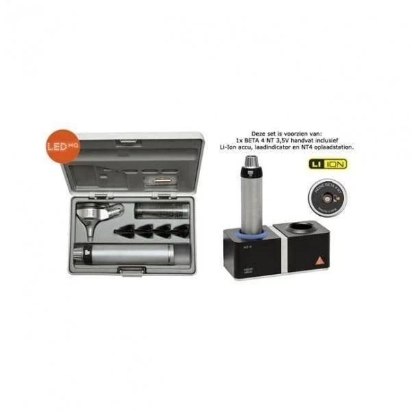 HEINE BETA®400 LED F.O. OTOSCOOP set met NT 4 Tafellader