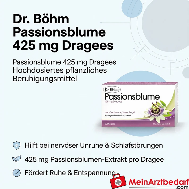 Dr. Böhm Passionsblume 425 mg Dragees 60 St. Beruhigung Schlafhilfe