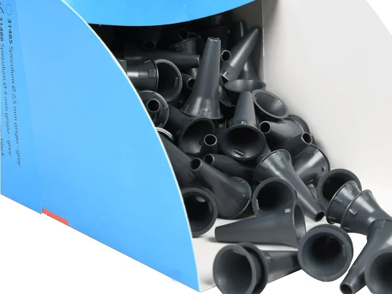 Oortips Grijs 4 mm volwassenen voor Heine otoscoop