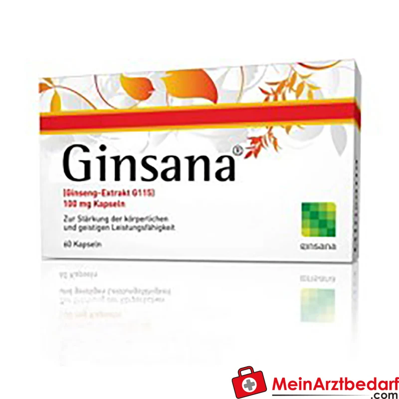 Ginsana 100 mg Kapseln 30 St. - standardisierter G115 Ginseng-Extrakt, steigert Körper- und Geistleistung