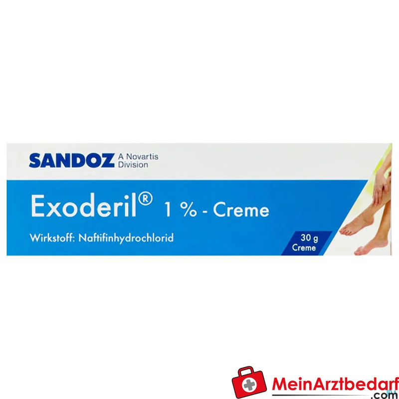 SAN15 Exoderil Creme 1% Naftifinhydrochlorid 30 g äußerlich bei Haut- und Fußpilz