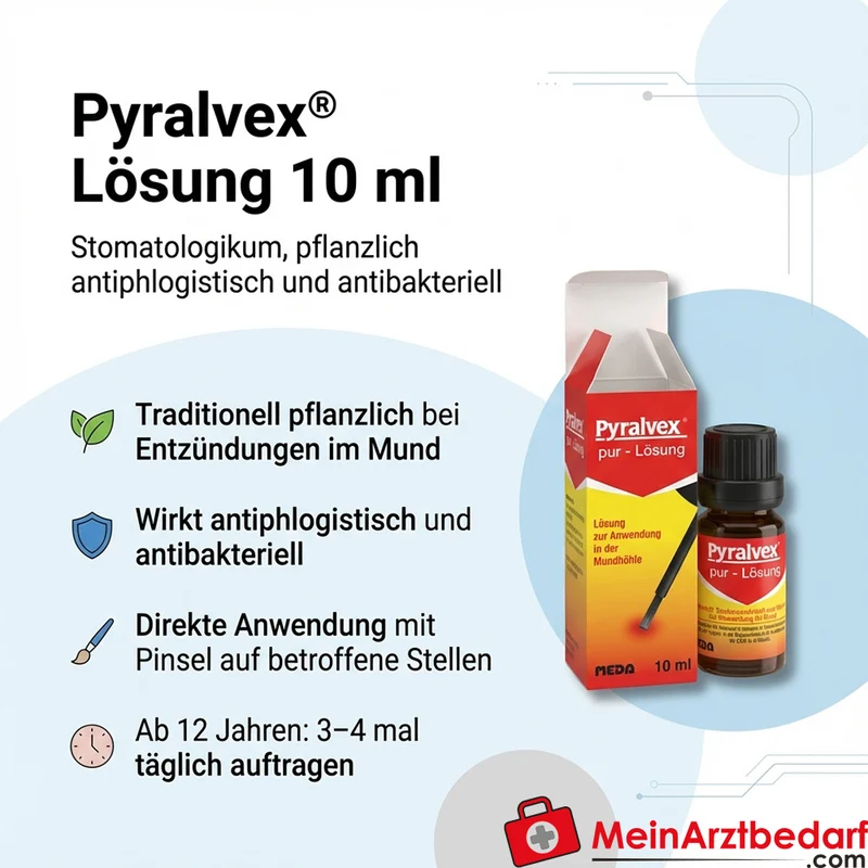Pyralvex Lösung 10 ml – Stomatologikum, pflanzlich antiphlogistisch und antibakteriell