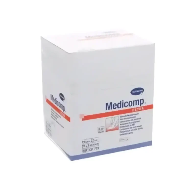Medicomp Extra - 6 lagen 7,5 x 7,5CM per 2 st steriel doos - 25 x 2