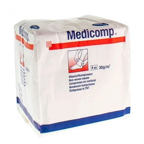 Medicomp® Hartmann niet steriel 10 x 10 cm 1 zak van 100 stuks