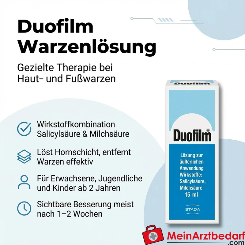 STA06 Duofilm Warzenlösung 15 ml Salicylsäure und Milchsäure – Haut- und Fußwarzen