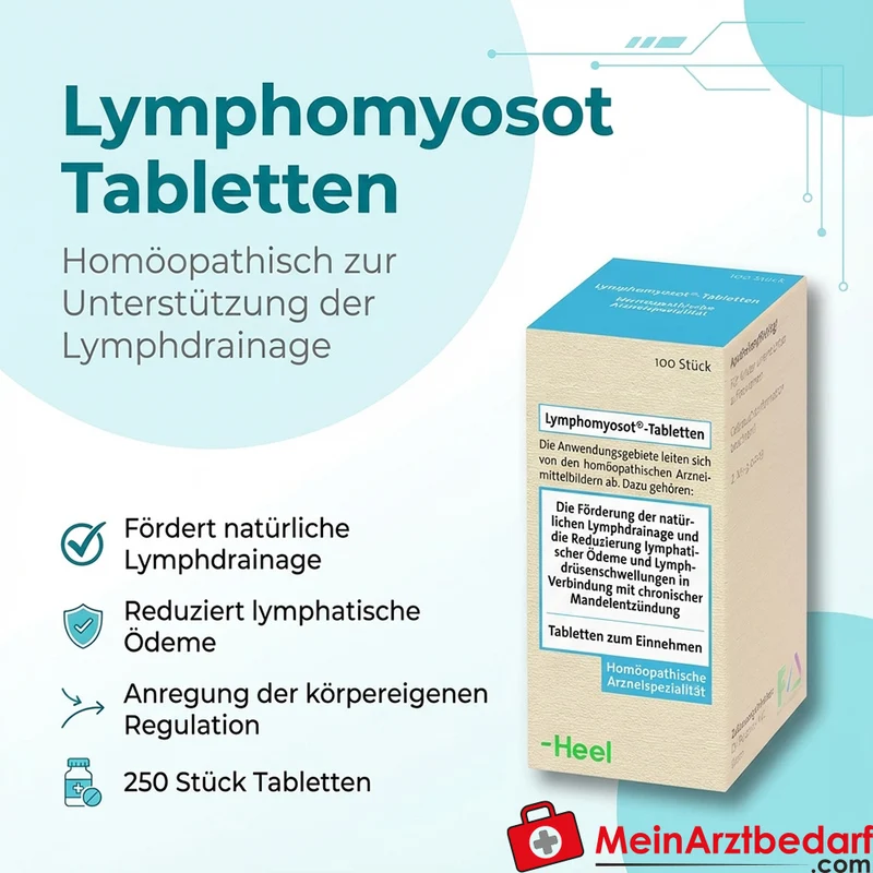 Heel Lymphomyosot Tabletten 250 St. Homöopathisch für Lymphdrainage