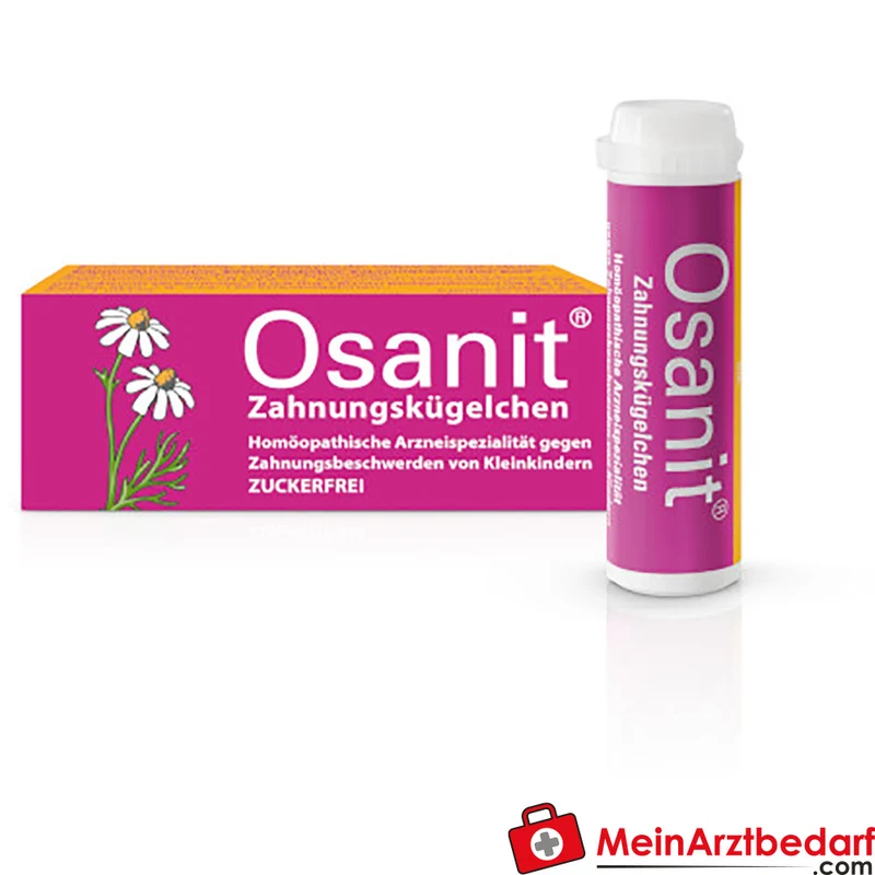 Osanit Zahnungskügelchen 5 g, homöopathisch, zuckerfrei mit Xylit